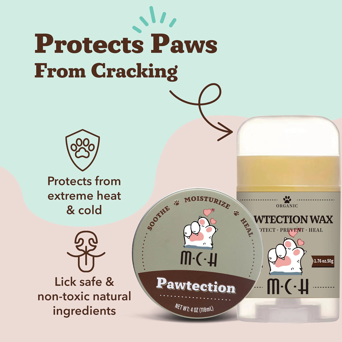 Bálsamo Protector e Hidratante para Almohadillas de Perros